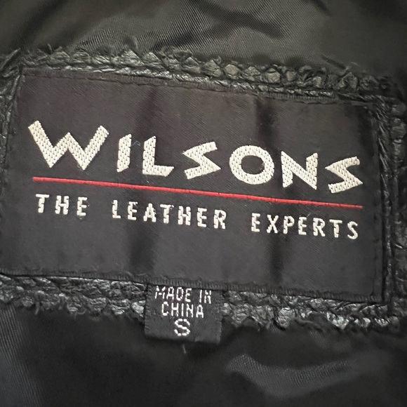 Wilsons Leather Vintage Genuine Leather 90's Trench Coat - Small - Picture 8 of 14